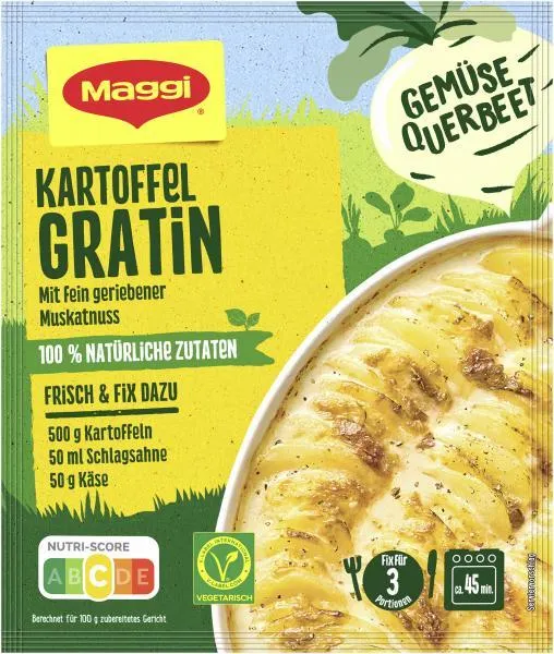 Maggi Fix für Kartoffel Gratin