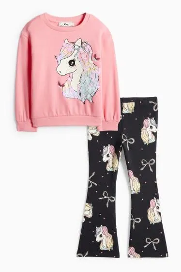 Pony - set - sweatshirt and flared leggings - 2 piece