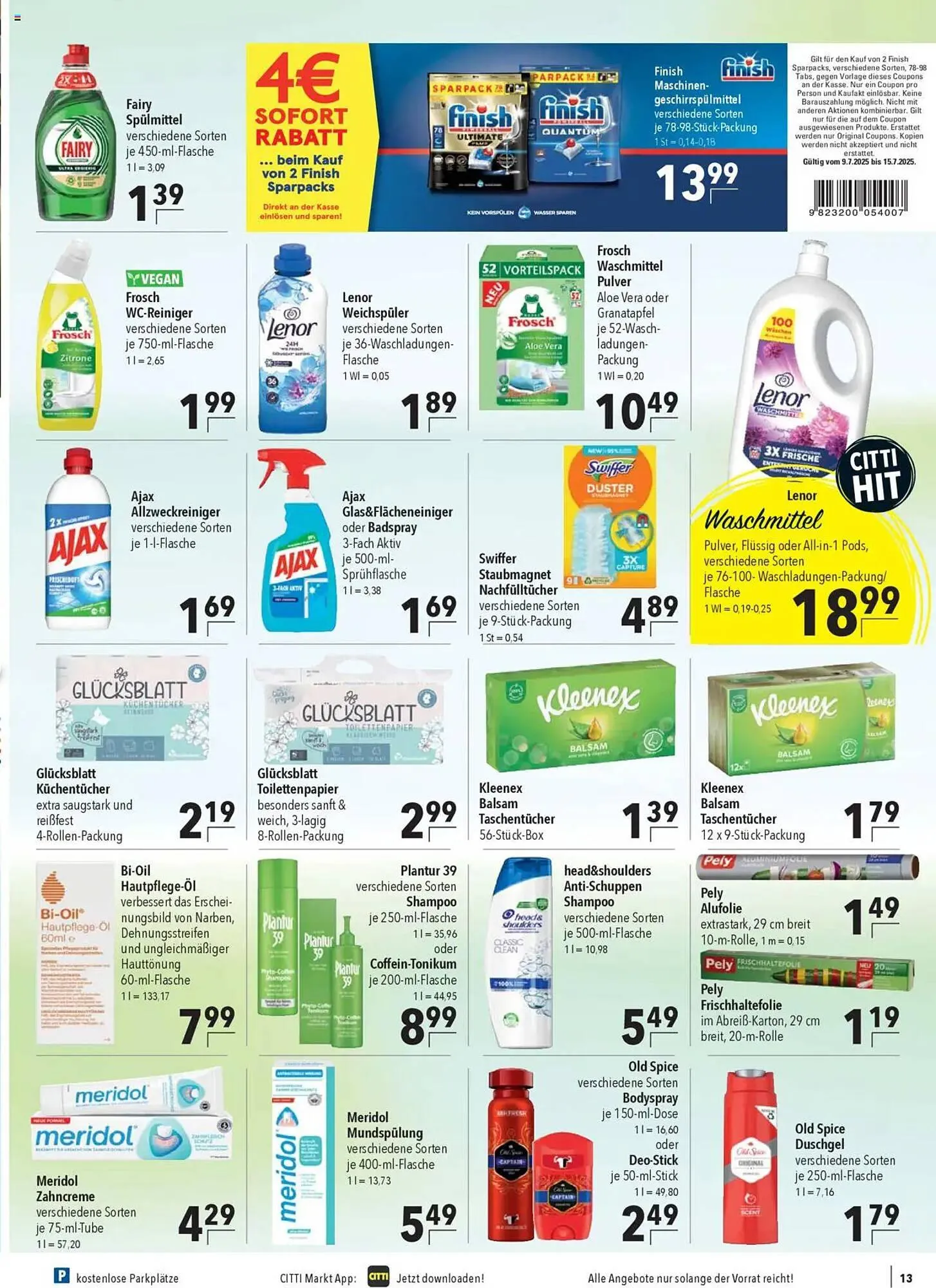 CITTI Markt Prospekt von 9. Juli bis 15. Juli 2025 - Prospekt seite 15