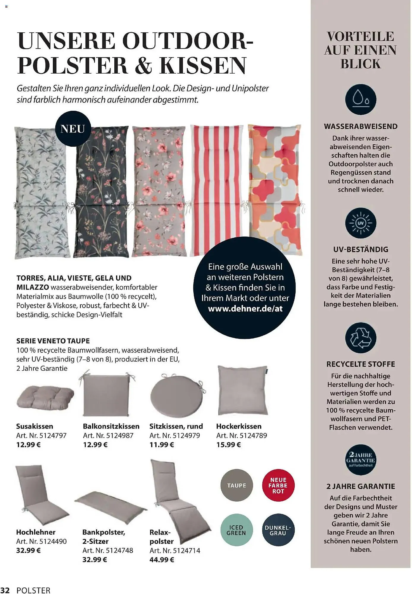 Dehner Flugblatt von 29. Jänner bis 31. Dezember 2026 - Flugblätt seite 32