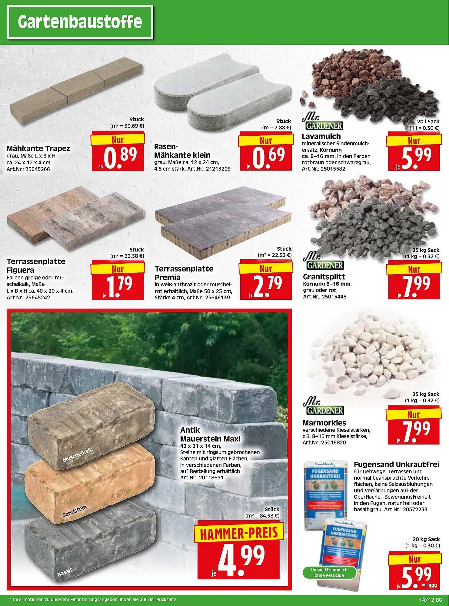 Herkules Baumarkt Prospekt von 31. März bis 5. April 2025 - Prospekt seite 12