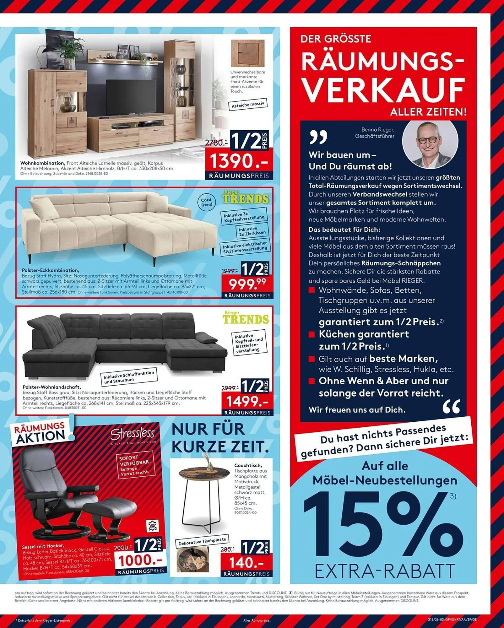 Möbel Rieger Prospekt von 15. April bis 28. April 2026 - Prospekt seite 3