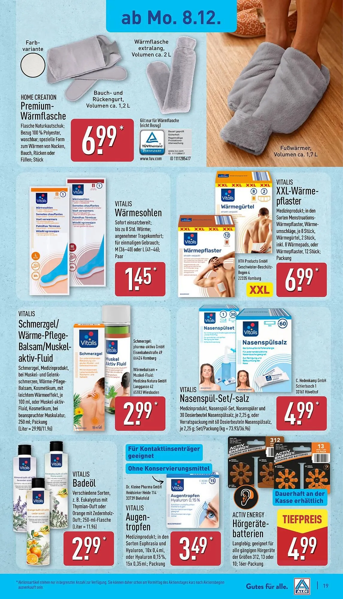 Aldi Nord Prospekt von 8. Dezember bis 13. Dezember 2025 - Prospekt seite 19