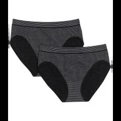 Slips mit Streifen 2er-Pack, Janina Plus