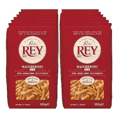 Pasta Rey 1851 Maccheroni 500 g, 12er Pack