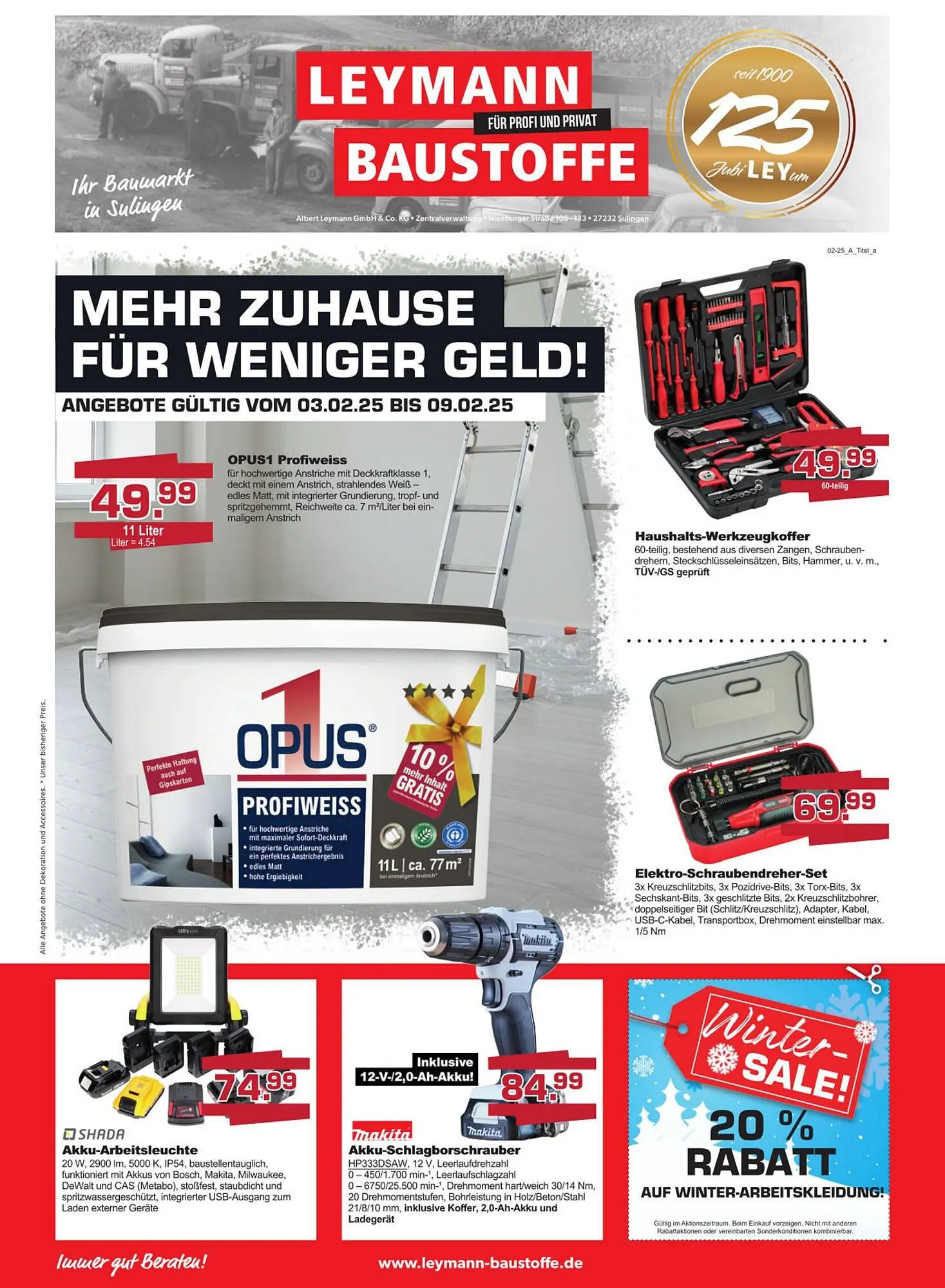 Leymann Baustoffe Prospekt - 1