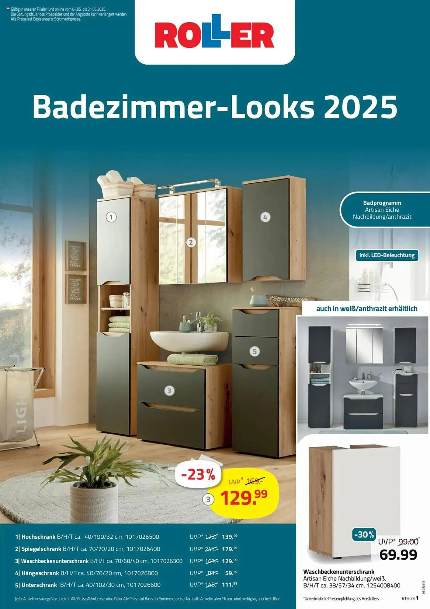 ROLLER Prospekt von 4. Mai bis 31. Mai 2025 - Prospekt seite 1