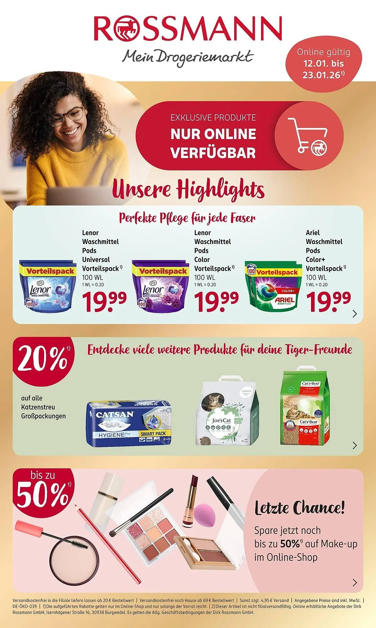 Rossmann Prospekt von 12. Januar bis 23. Januar 2026 - Prospekt seite 1