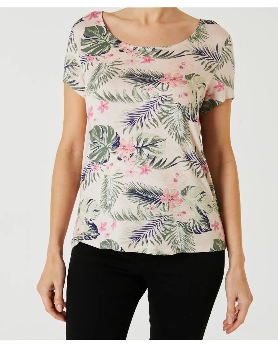 T-Shirt aus Viskose Janina, Rundhalsausschnitt