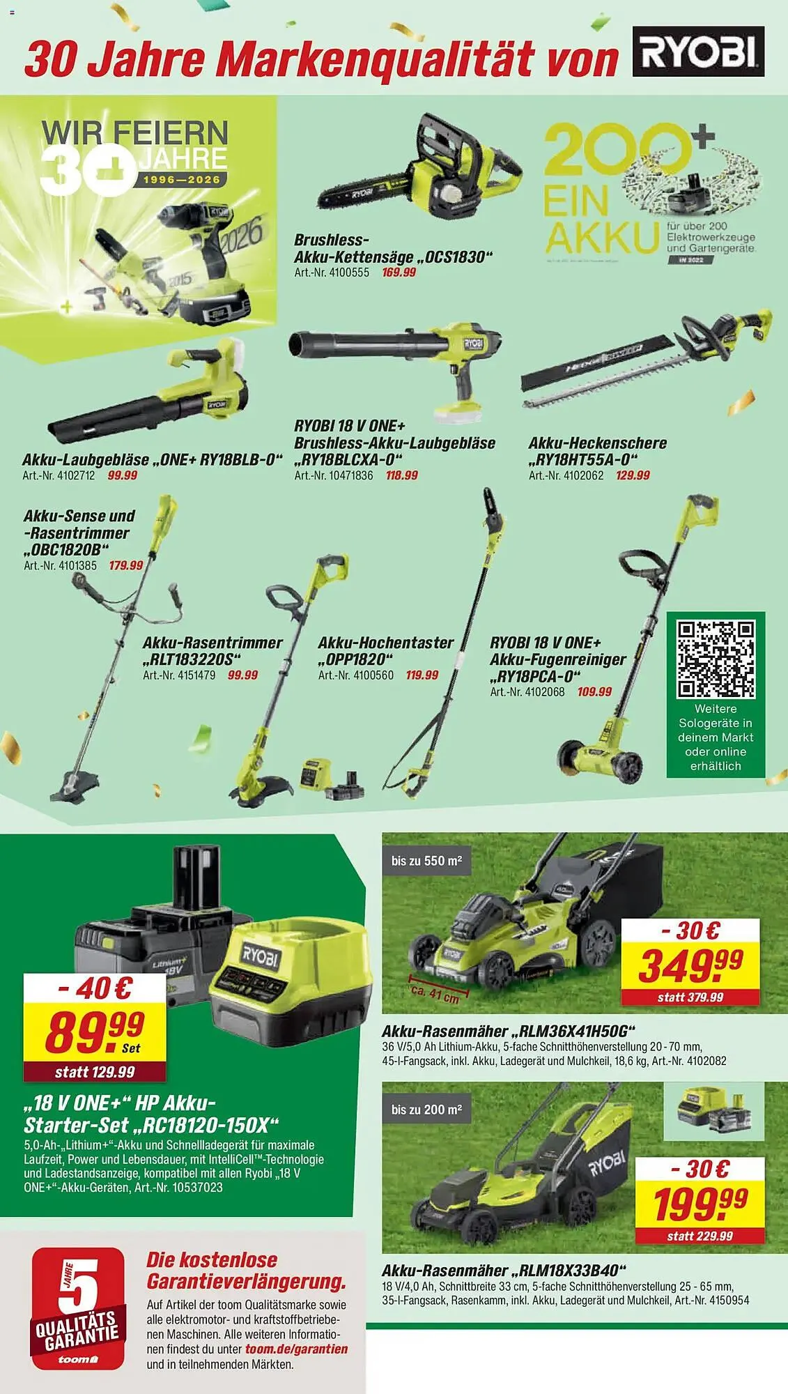 Toom Baumarkt Prospekt von 2. Mai bis 8. Mai 2026 - Prospekt seite 18