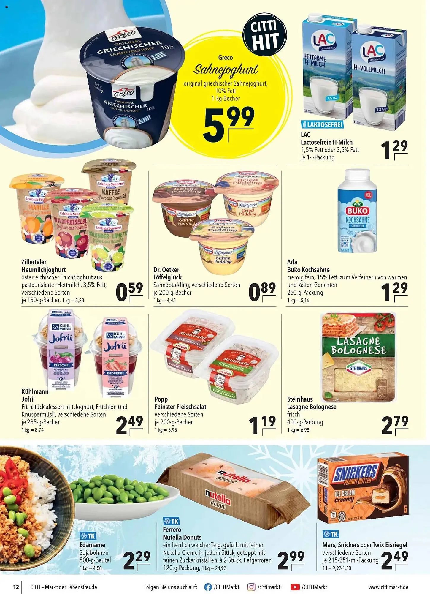 CITTI Markt Prospekt von 11. Februar bis 17. Februar 2026 - Prospekt seite 12