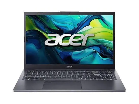 ACER Aspire 15 (A15-51M-507L) mit Tastaturbeleuchtung, Notebook, mit 15,6 Zoll Display, Intel® Core™ i5 13420H Prozessor, 8 GB RAM, 512 GB SSD, Intel® UHD Graphics, Steel Gray, Windows 11 Home