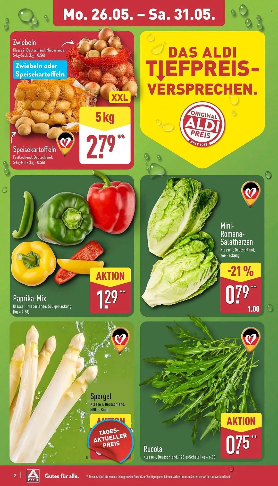 Aldi Nord Prospekt von 26. Mai bis 31. Mai 2025 - Prospekt seite 2