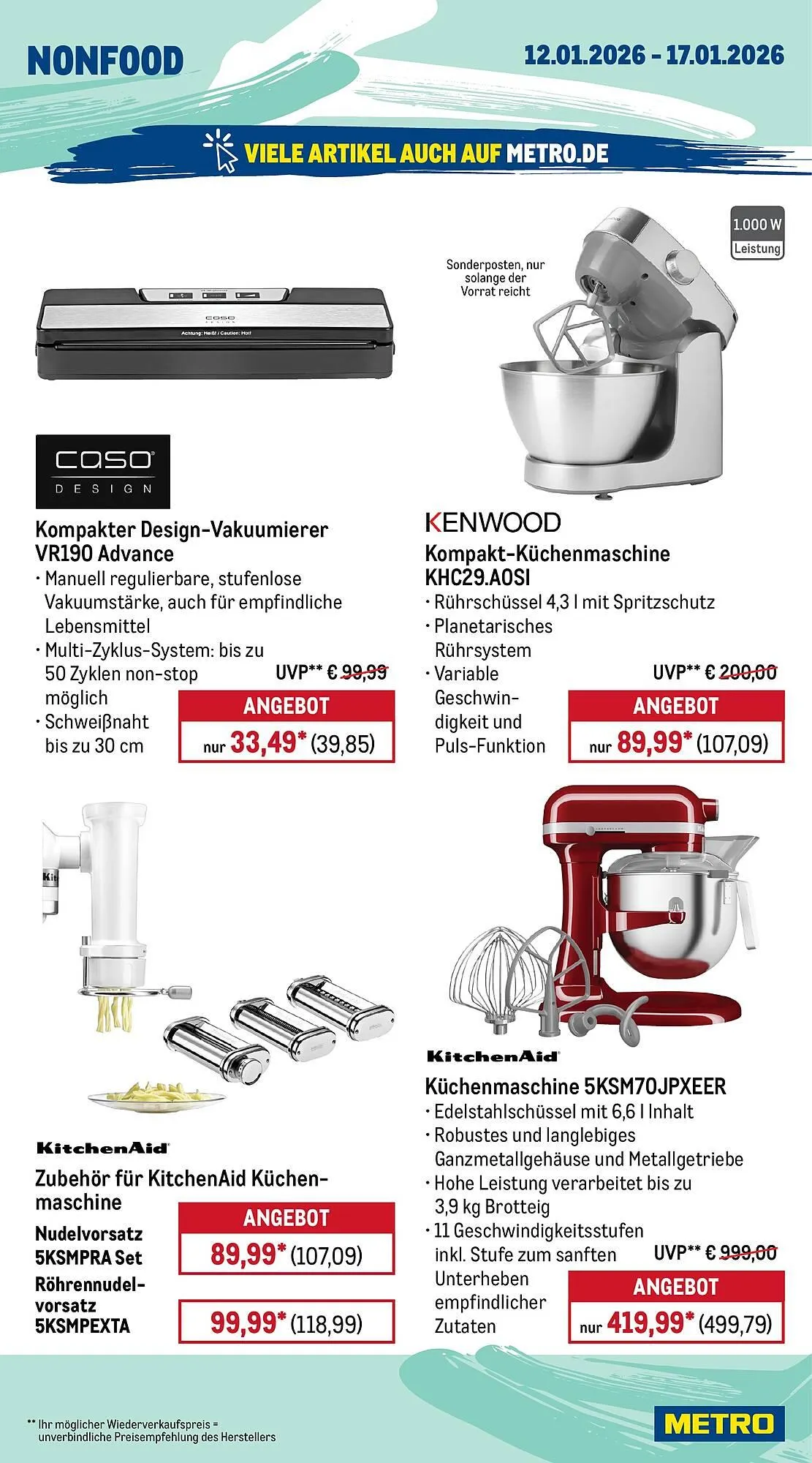 METRO Prospekt von 12. Januar bis 17. Januar 2026 - Prospekt seite 21