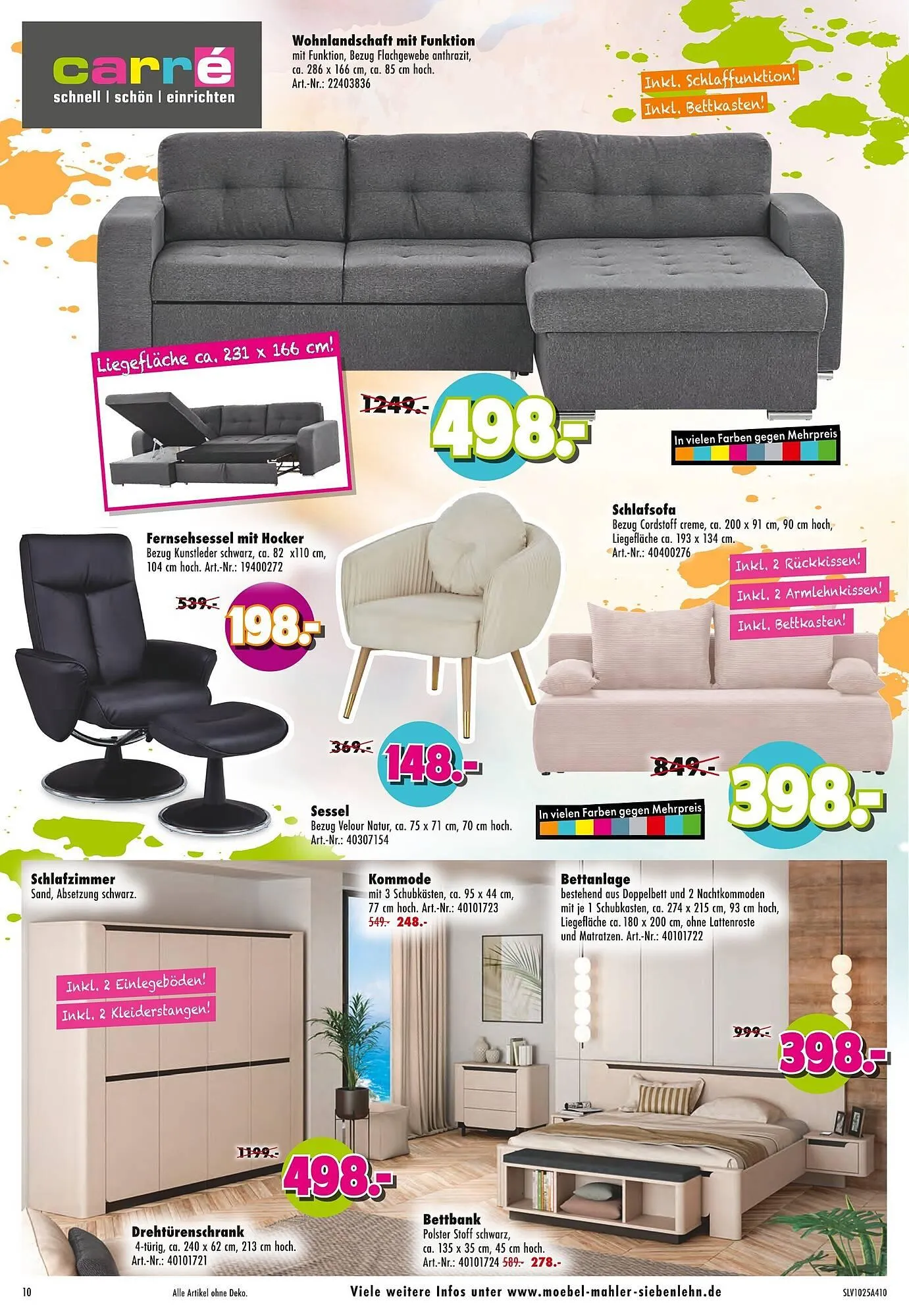 Möbel Mahler Katalog von 29. Oktober bis 4. November 2025 - Prospekt seite 10