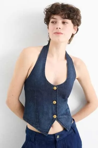Denim waistcoat