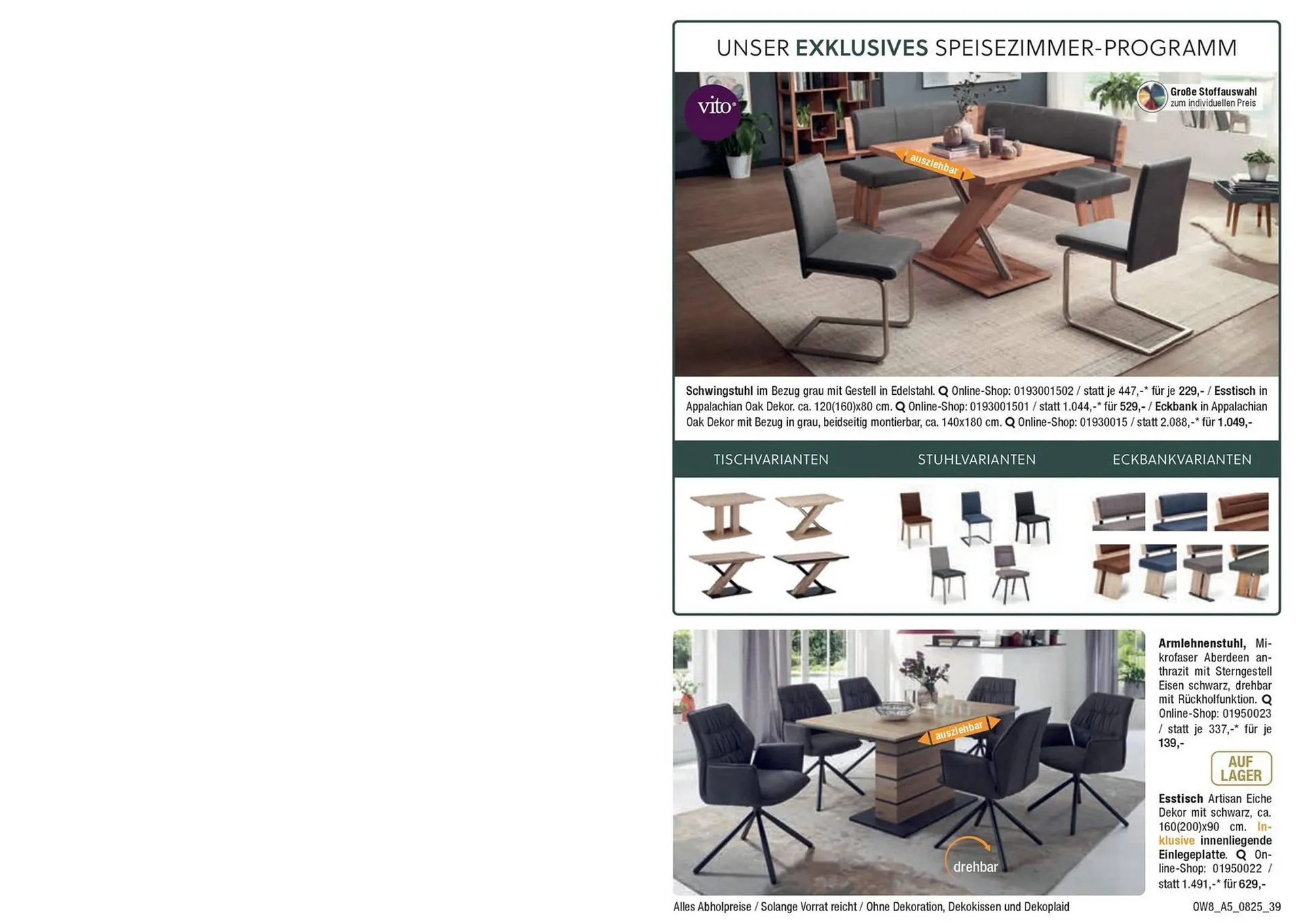 Opti Wohnwelt Prospekt von 25. Juli bis 23. August 2025 - Prospekt seite 39