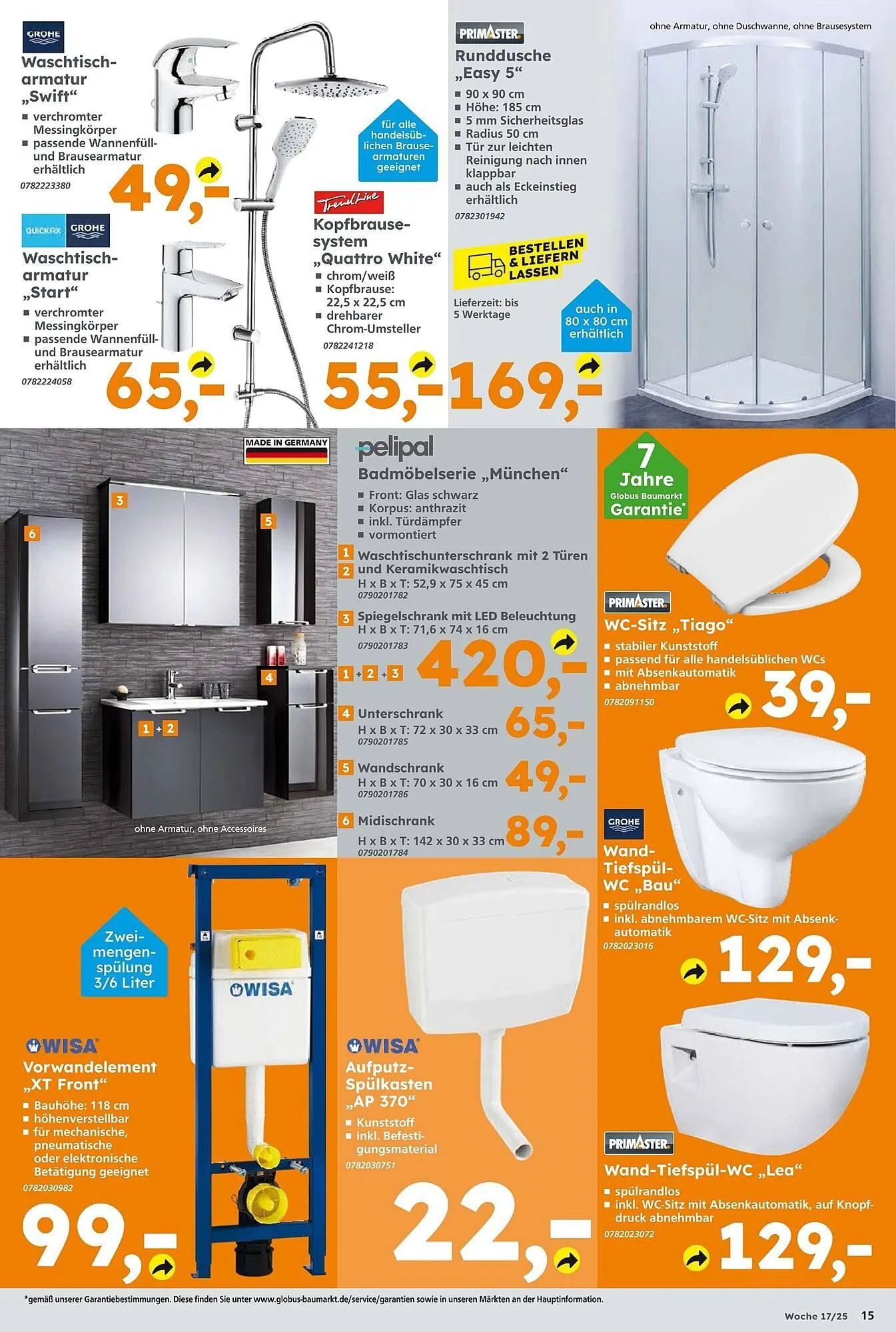 Globus Baumarkt Prospekt von 20. April bis 26. April 2025 - Prospekt seite 15