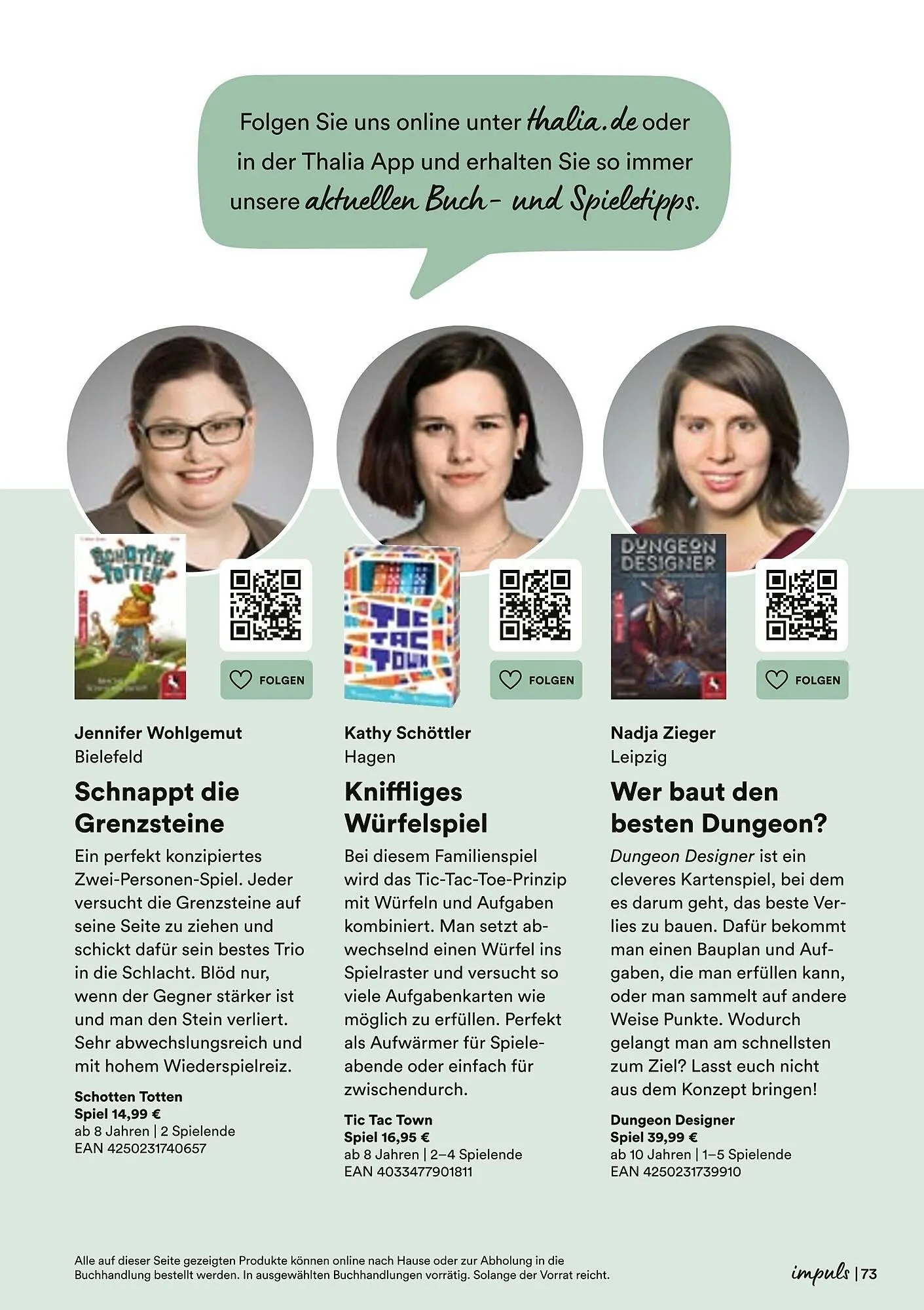Thalia Prospekt von 7. April bis 19. April 2025 - Prospekt seite 73