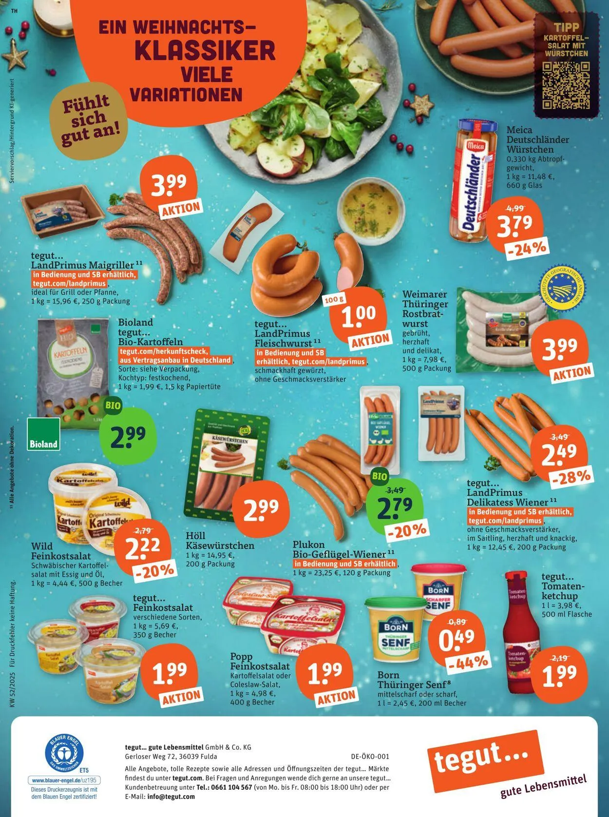 Tegut Aktueller Prospekt von 8. Dezember bis 14. Dezember 2025 - Prospekt seite 29