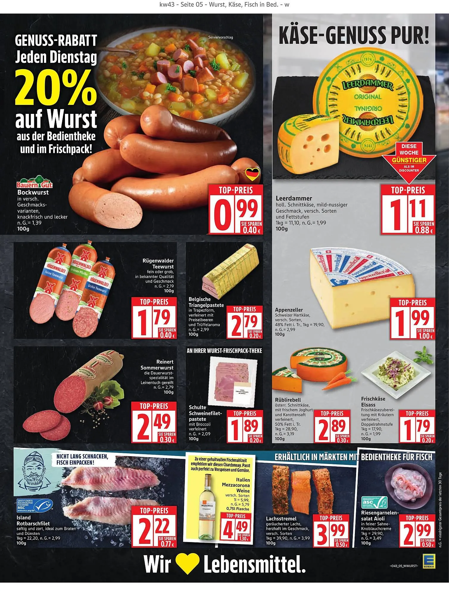 Edeka Prospekt von 20. Oktober bis 25. Oktober 2025 - Prospekt seite 5