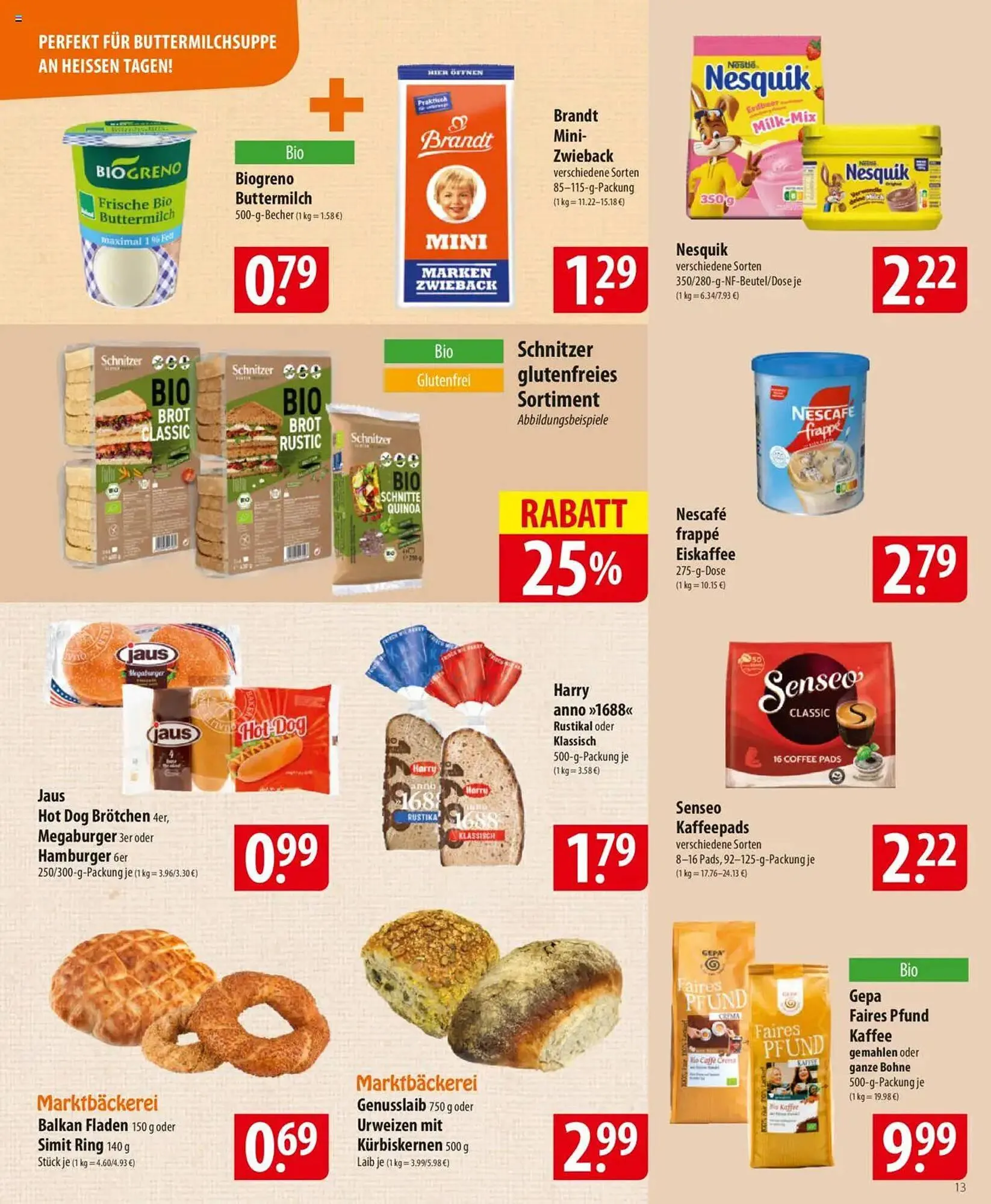 Famila Nord Ost Prospekt von 14. Juli bis 19. Juli 2025 - Prospekt seite 13