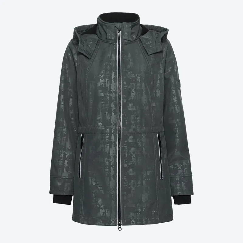 Damen-Softshell-Mantel mit Kapuze