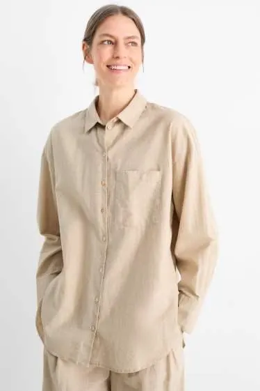 Blouse - linen blend