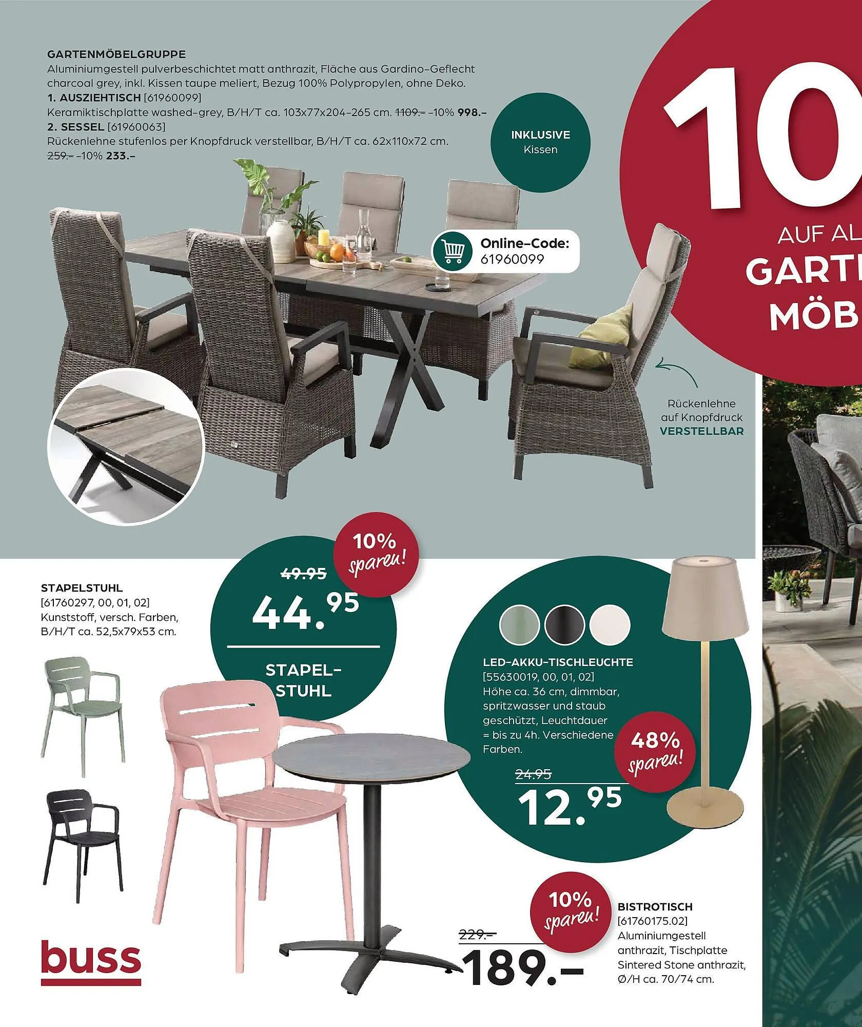 Möbel Buss Prospekt von 20. März bis 31. März 2025 - Prospekt seite 20