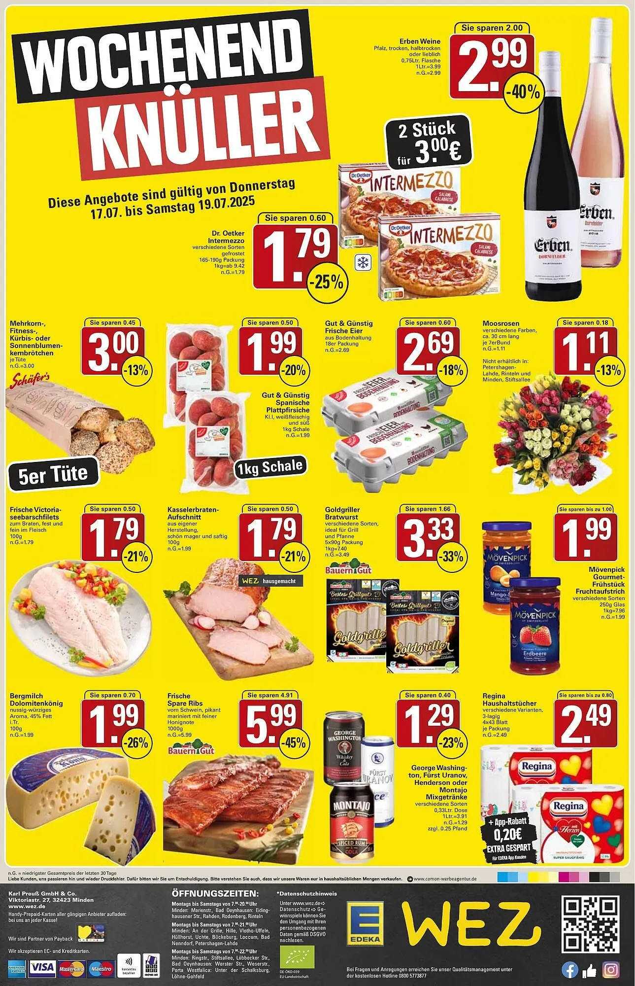 WEZ Prospekt von 14. Juli bis 19. Juli 2025 - Prospekt seite 14