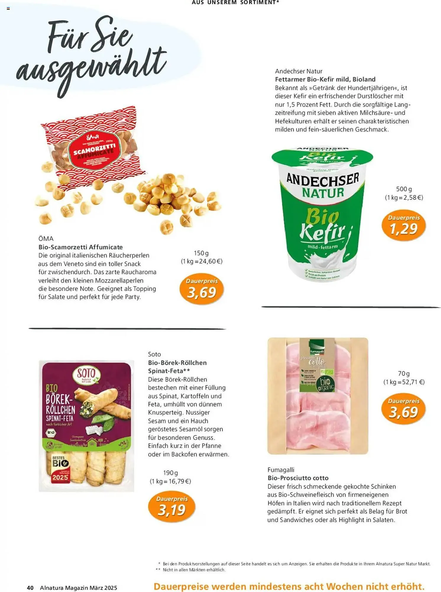 Alnatura Prospekt von 1. März bis 31. März 2025 - Prospekt seite 40