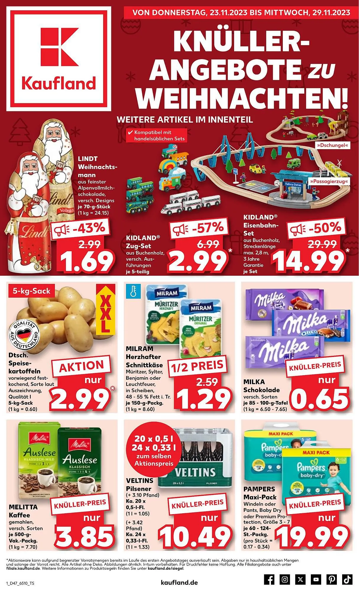 Kaufland Duitsland Folder van 20 november tot 22 november 2023 - Folder pagina 1