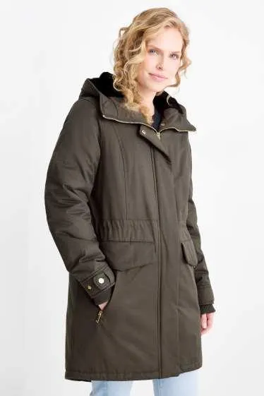 Parka with hood - lined
