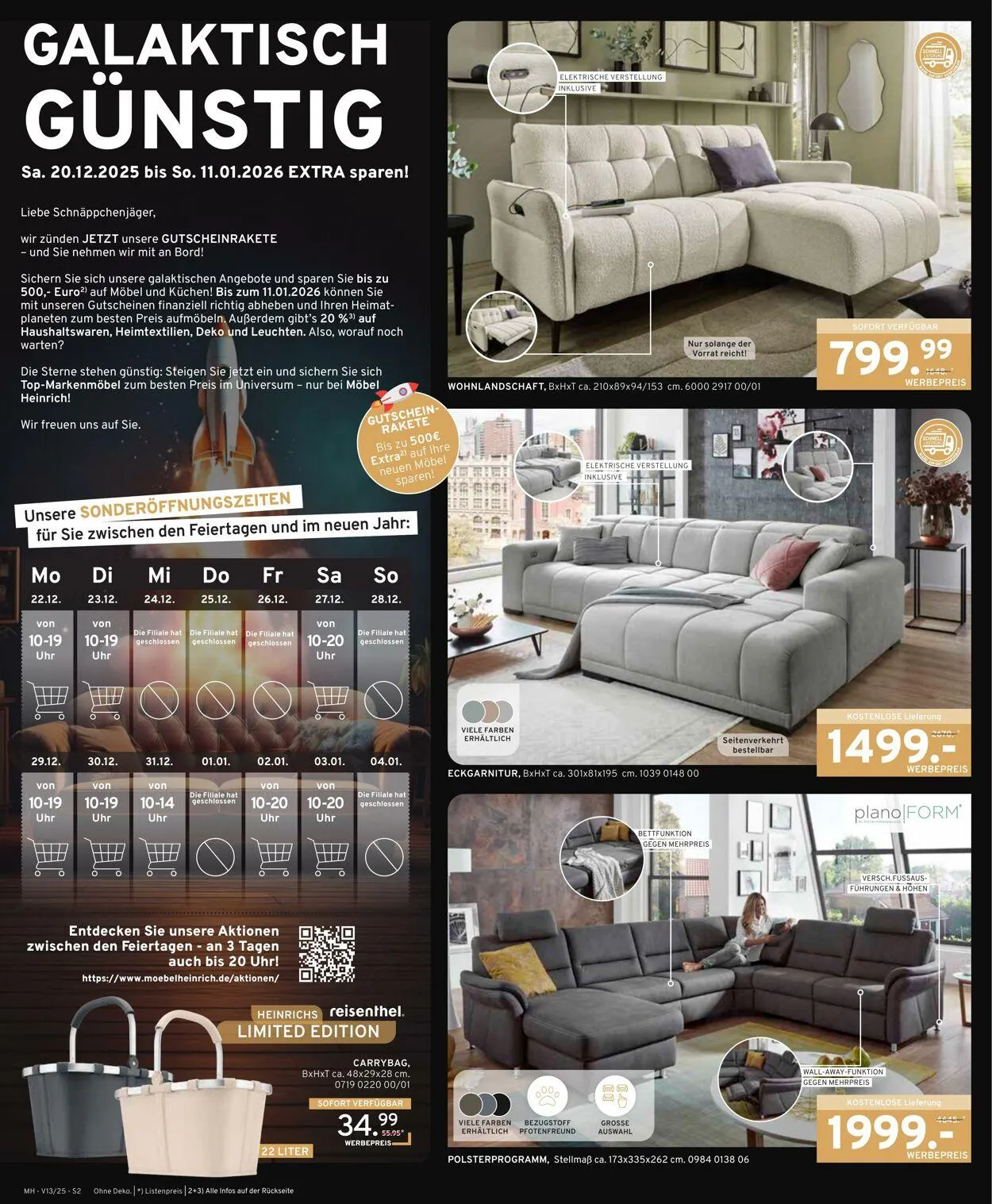 Möbel Heinrich Aktueller Prospekt von 20. Dezember bis 11. Januar 2026 - Prospekt seite 2