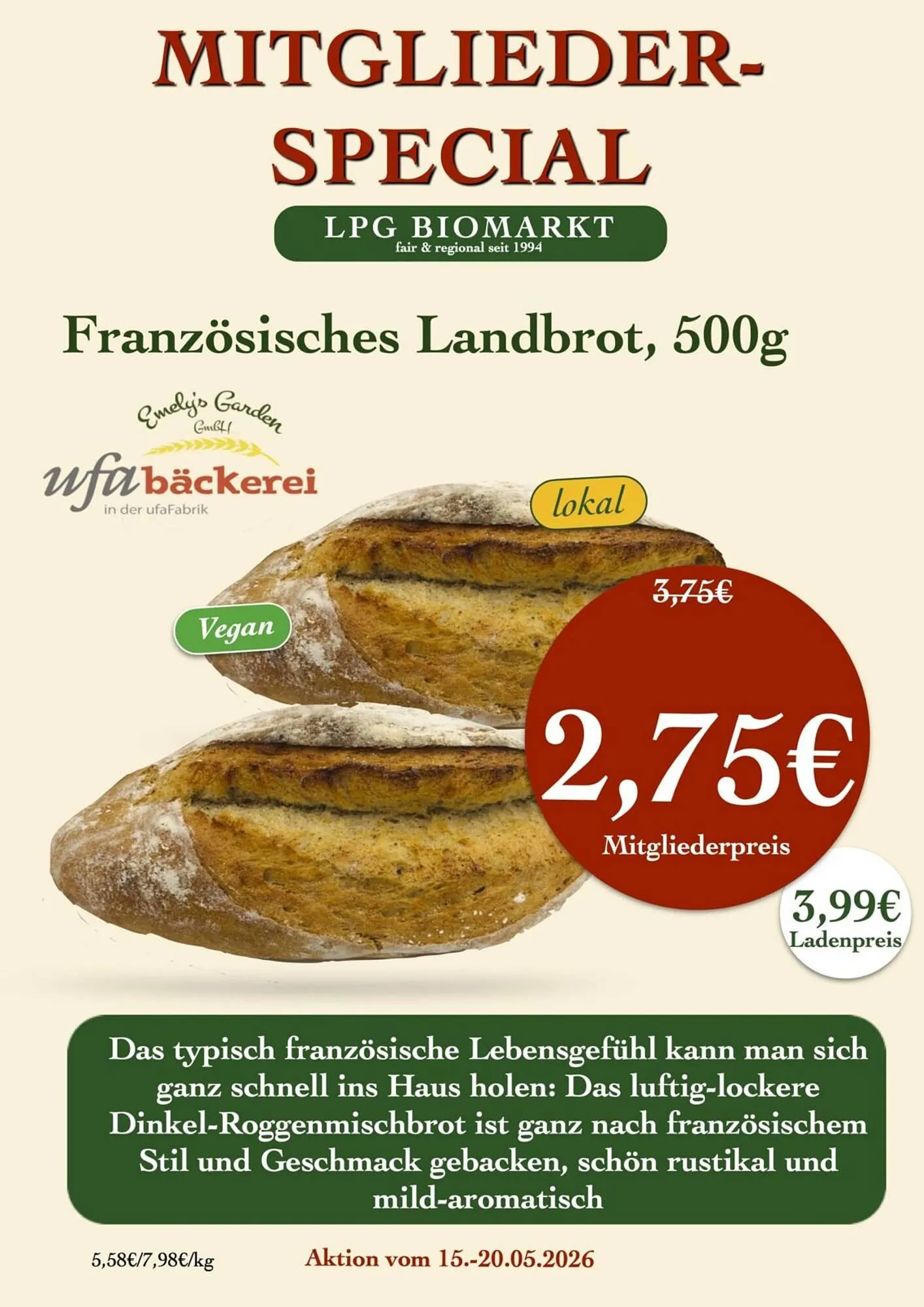 LPG Biomarkt Prospekt von 15. Mai bis 20. Mai 2026 - Prospekt seite 8