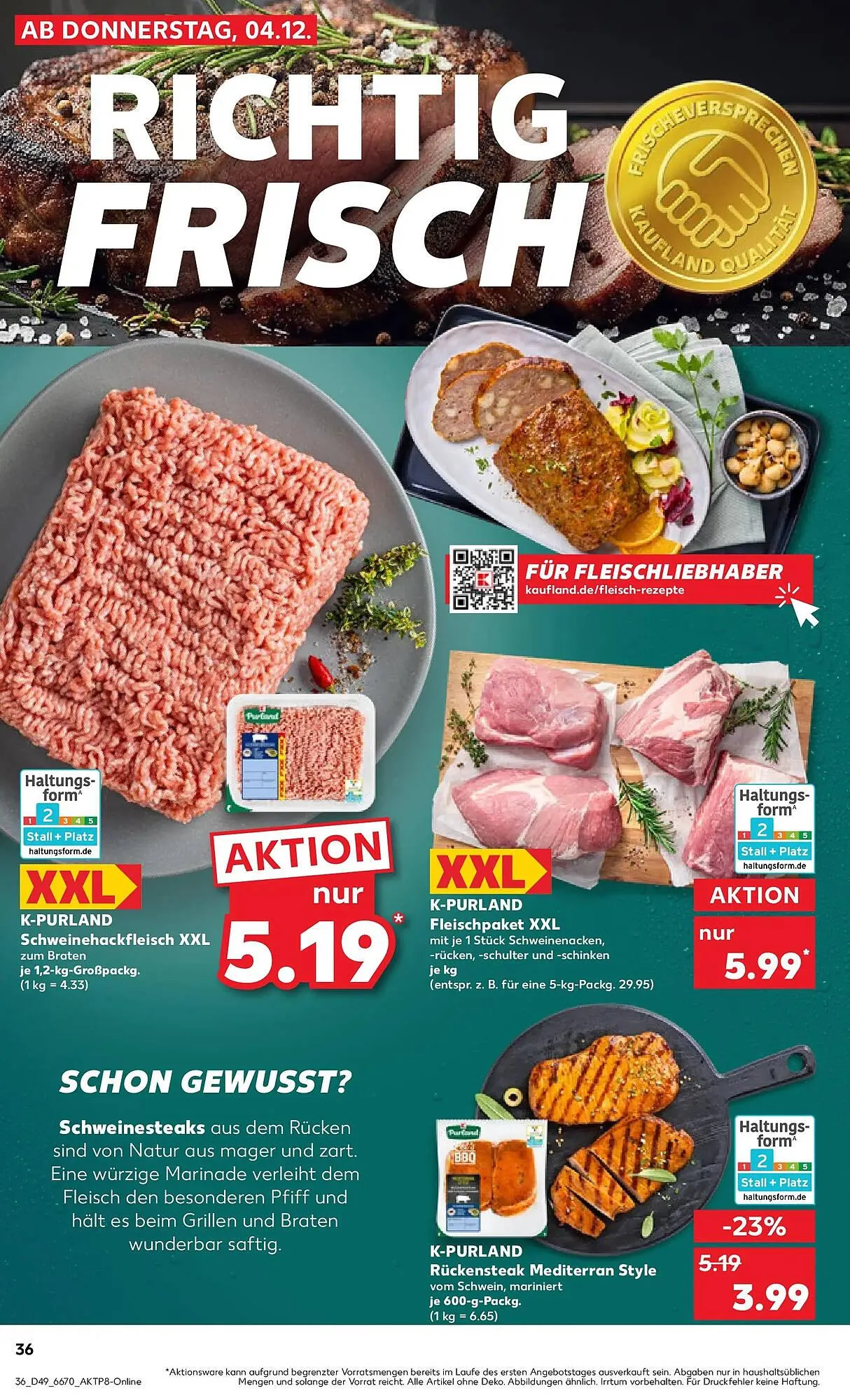 Kaufland Prospekt von 7. Dezember bis 10. Dezember 2025 - Prospekt seite 36