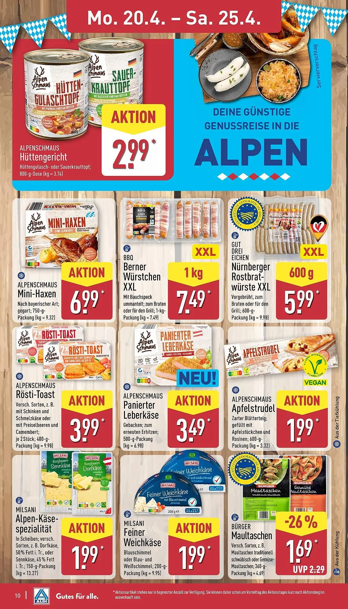 Aldi Nord Prospekt von 20. April bis 25. April 2026 - Prospekt seite 10