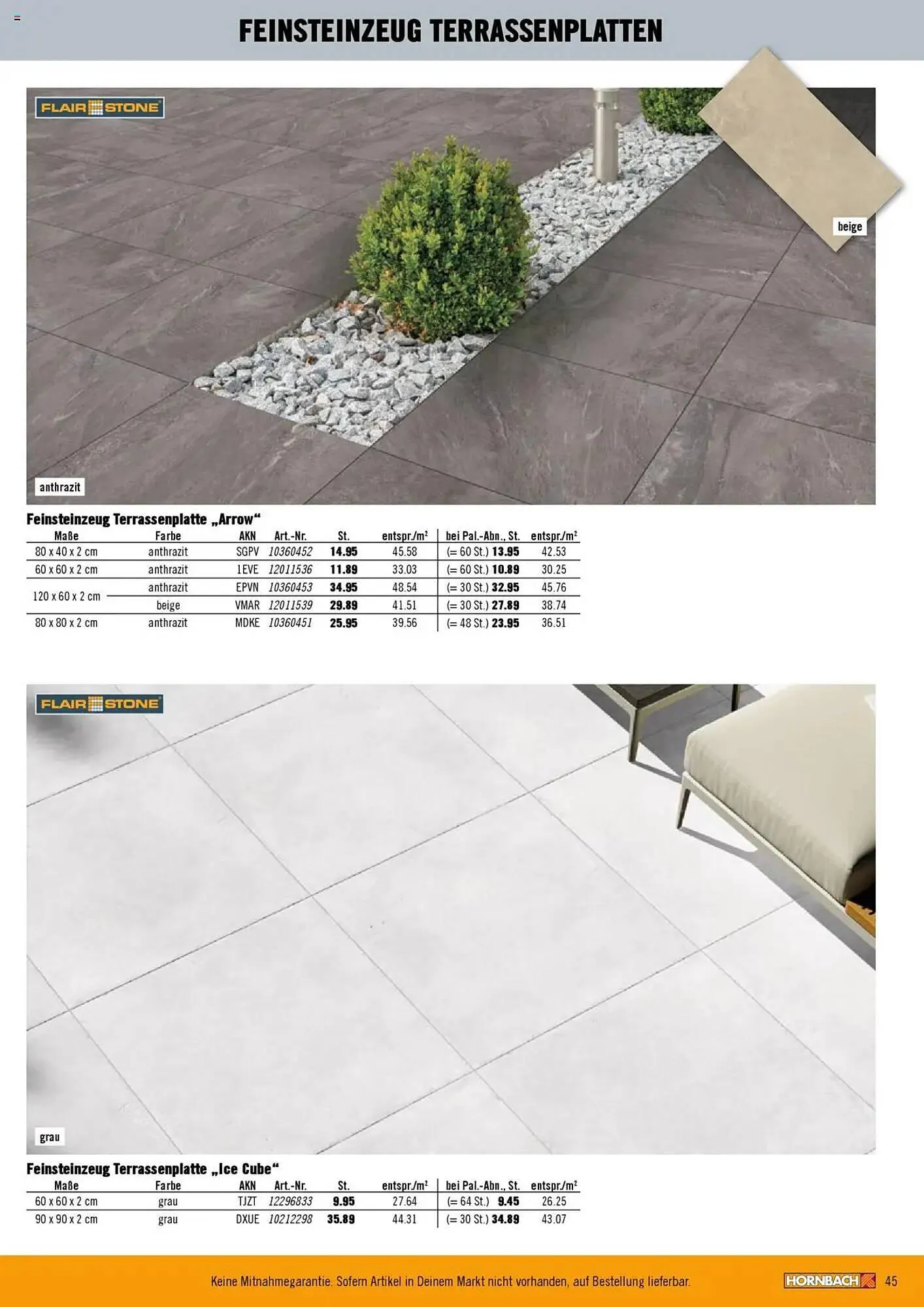 Hornbach Prospekt von 28. Februar bis 29. März 2025 - Prospekt seite 45