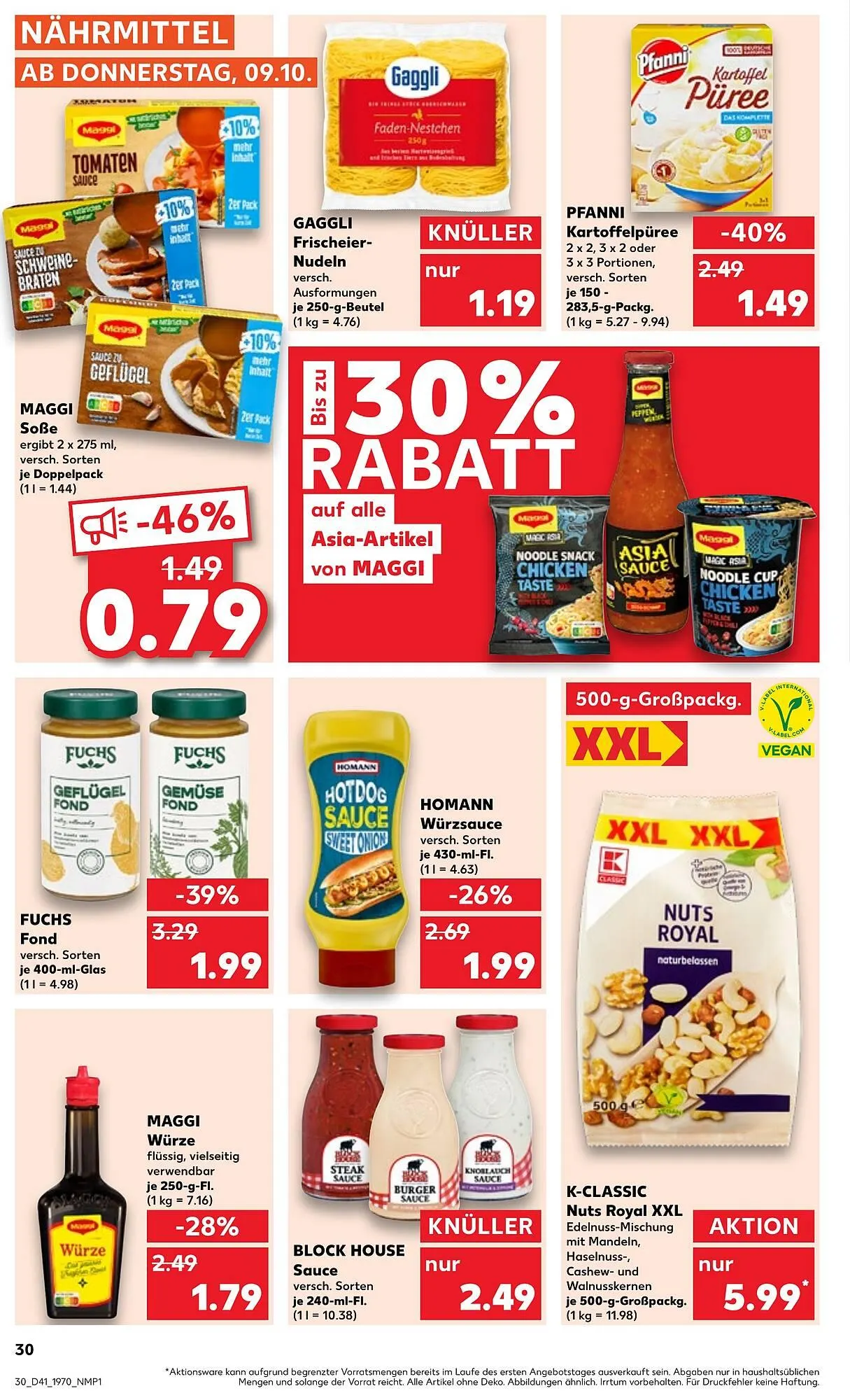 Kaufland Prospekt von 9. Oktober bis 15. Oktober 2025 - Prospekt seite 30
