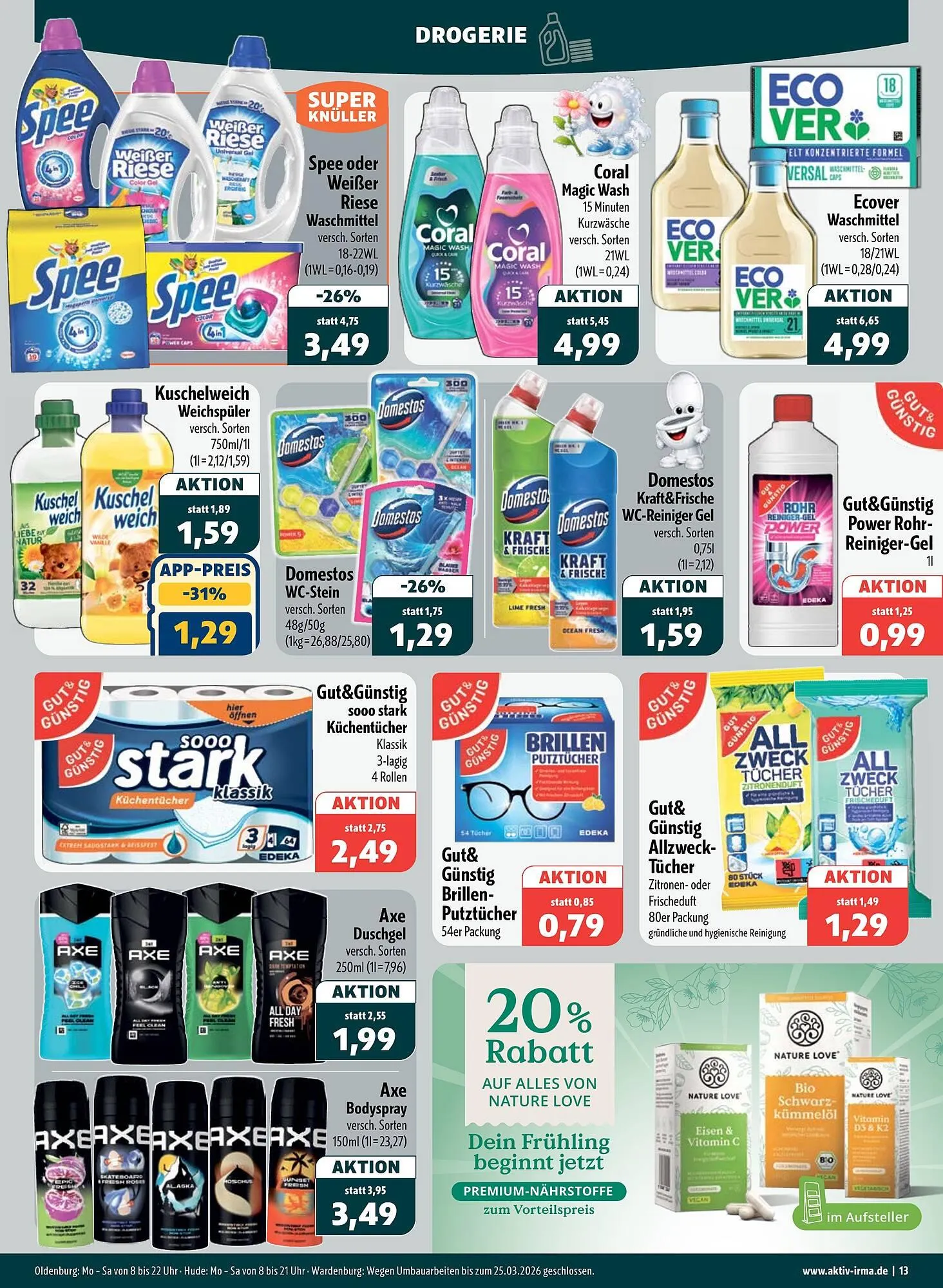 Aktiv Irma Prospekt von 23. März bis 28. März 2026 - Prospekt seite 13
