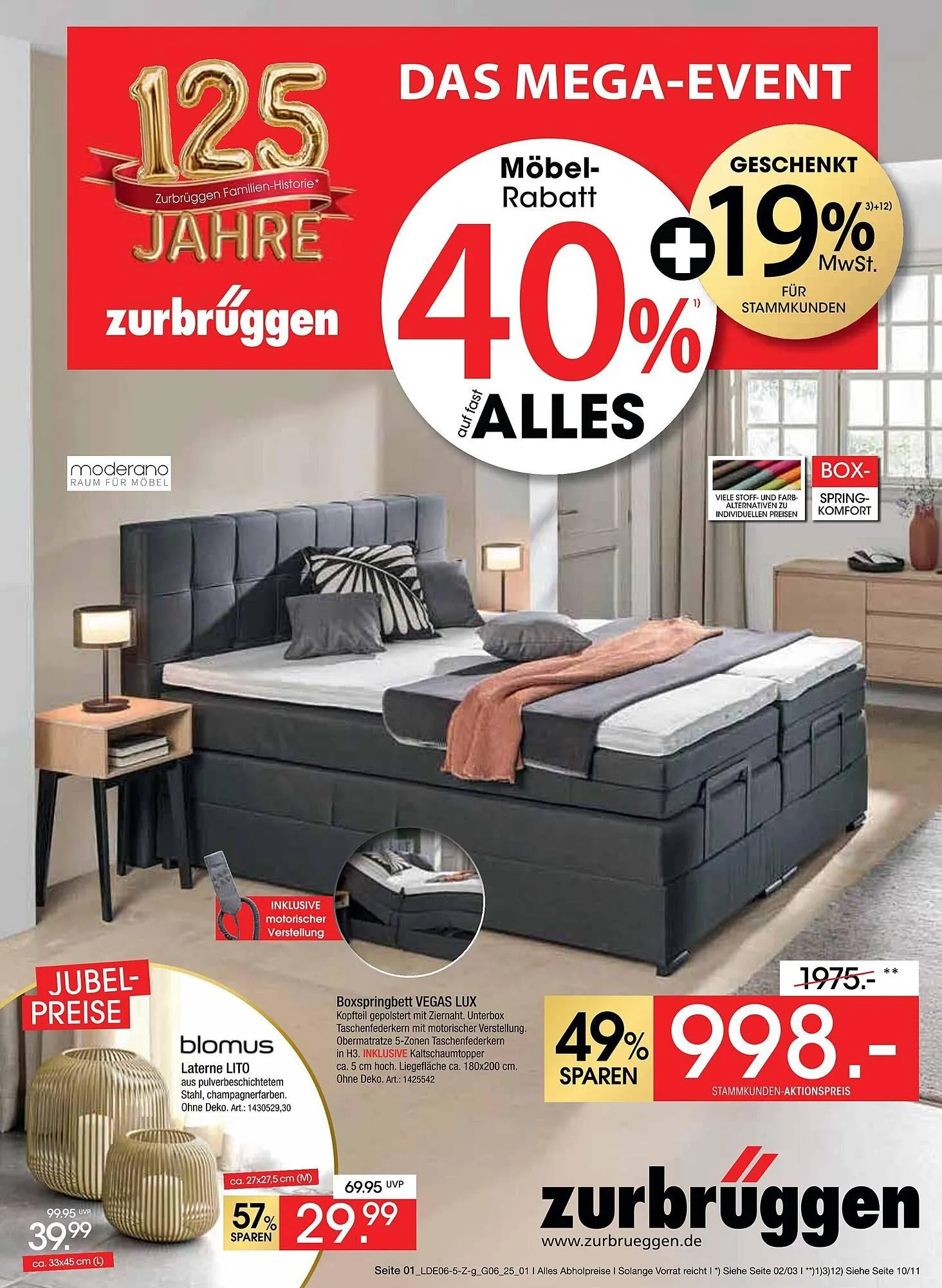 Zurbrüggen Prospekt von 7. Juni bis 21. Juni 2025 - Prospekt seite 1