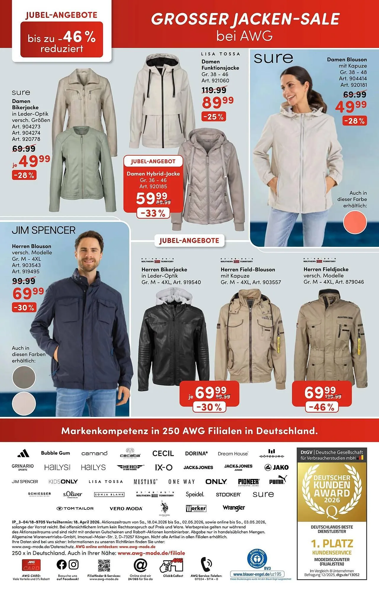 AWG Mode Prospekt von 18. April bis 3. Mai 2026 - Prospekt seite 16