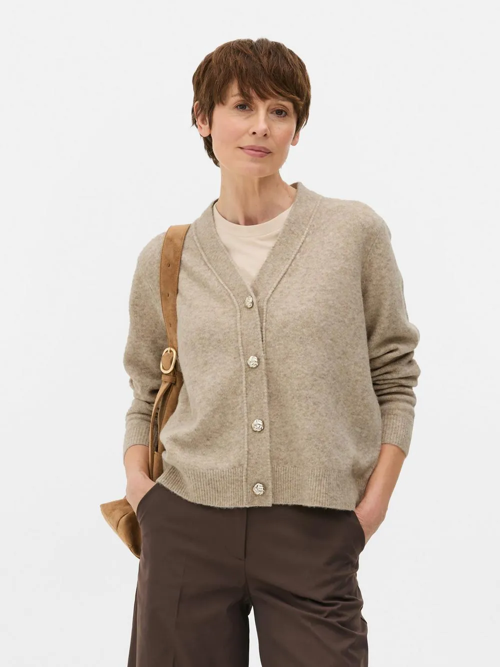 Lässiger Boyfriend-Cardigan