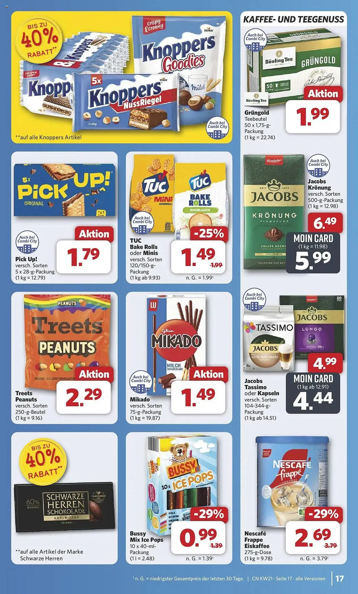 Combi Prospekt von 19. Mai bis 24. Mai 2025 - Prospekt seite 21