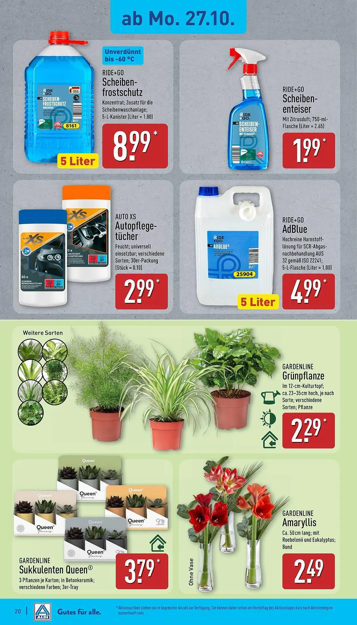 Aldi Nord Prospekt von 27. Oktober bis 2. November 2025 - Prospekt seite 20