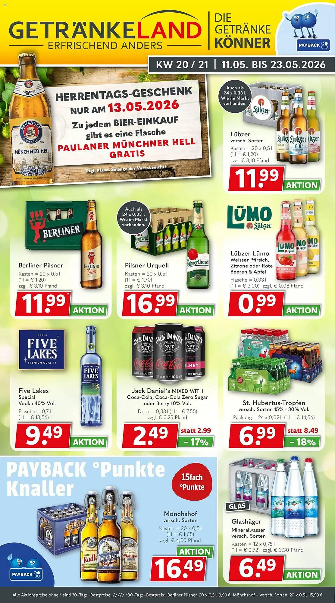 Getränkeland Prospekt von 11. Mai bis 23. Mai 2026 - Prospekt seite 1