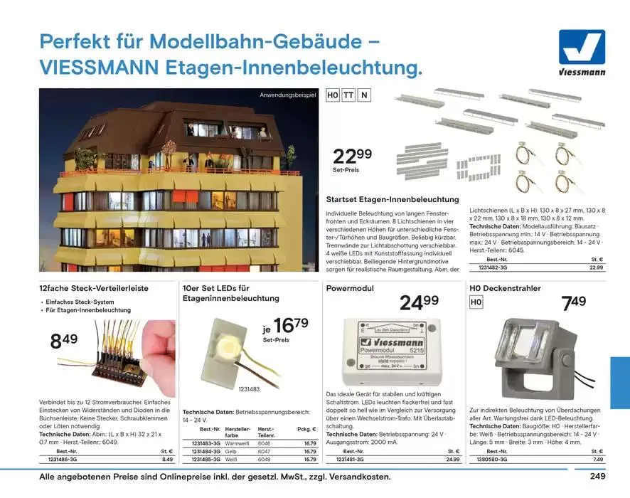 Modellbahn Katalog von 29. Oktober bis 31. Dezember 2025 - Prospekt seite 251