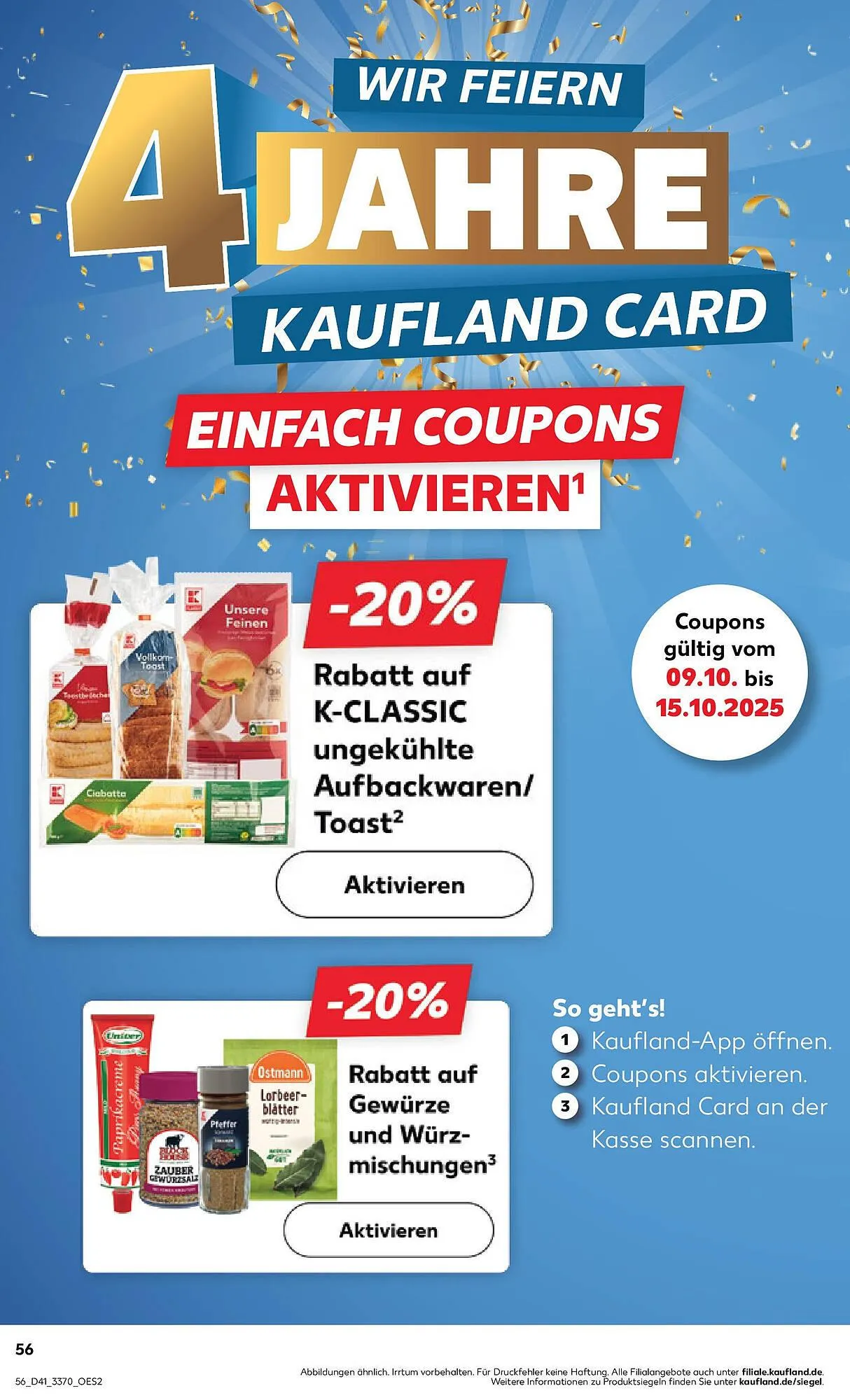 Kaufland Prospekt von 12. Oktober bis 15. Oktober 2025 - Prospekt seite 56