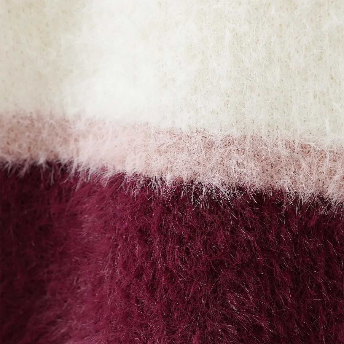 Mädchen Pullover mit Blockstreifen