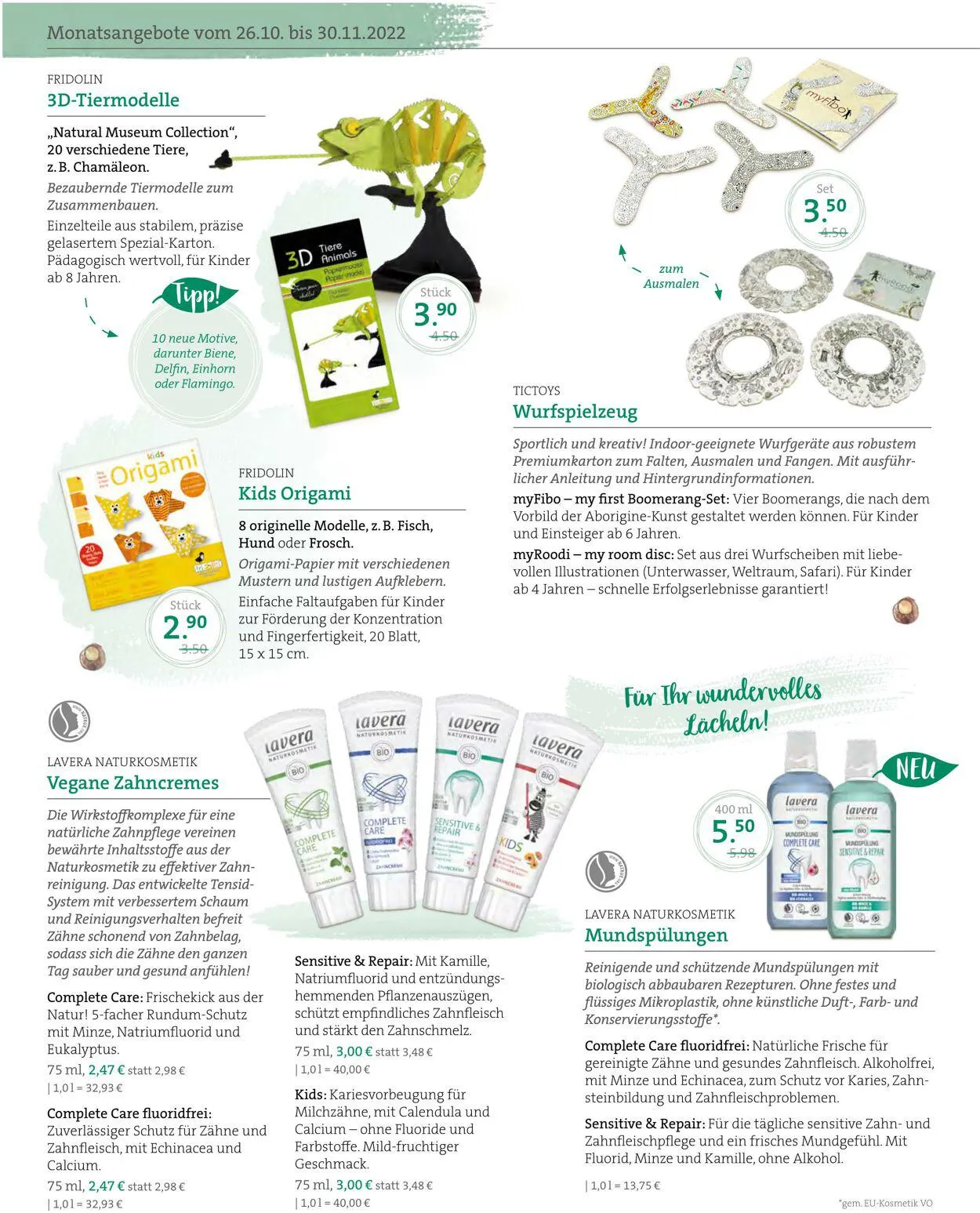 ebl Naturkos von 26. Oktober bis 30. November 2023 - Prospekt seite 6